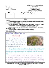 Bộ đề kiểm tra thực hành môn Tin học Lớp 6 - Năm học 2016-2017